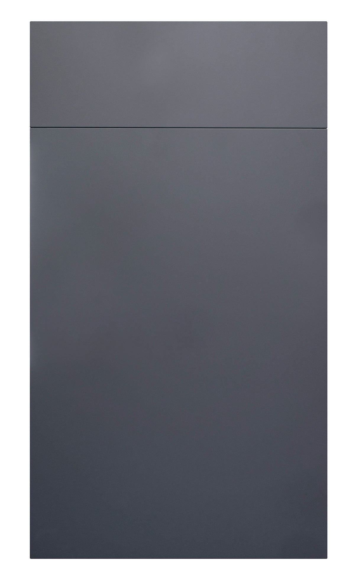Fenton Painted (Laser Edged) Slab Carbon Grey- Replacement Kitchen Door/Drawer Front (283mm High)