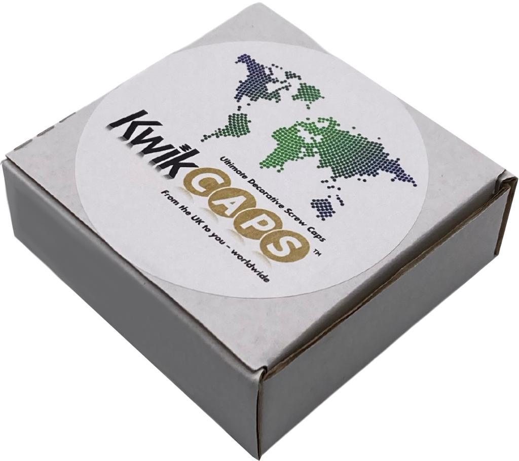 KwikCaps Self Adhesive Screw Cover Caps - Natural Pacific Walnut / Natural Tossini Elm / Finsa Roble Denver (124)