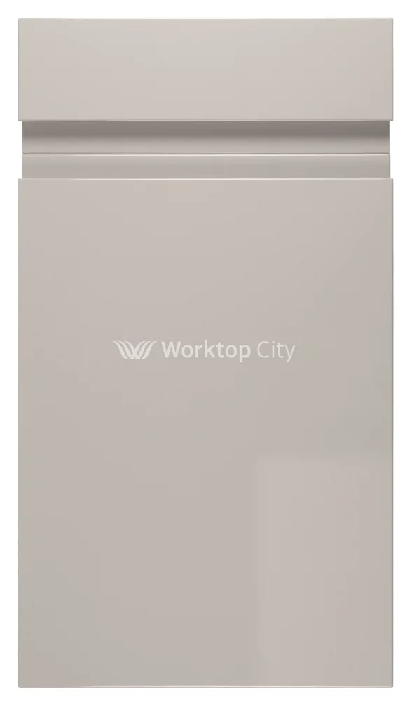 Larissa Handle Less Cashmere Gloss J Pull- Replacement Kitchen Doors SAMPLE PRODUCTS