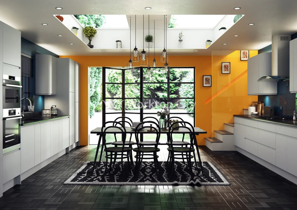 Larissa Handle Less Dove Grey Matt J Pull- Replacement Kitchen Doors SAMPLE PRODUCTS