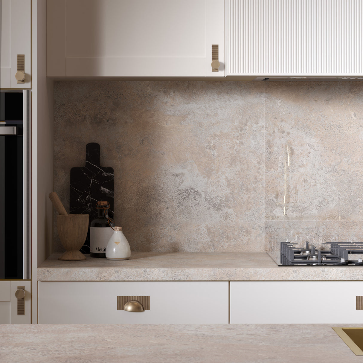 Bushboard Omega Modern Caldeira Kitchen Worktops Stone Finish