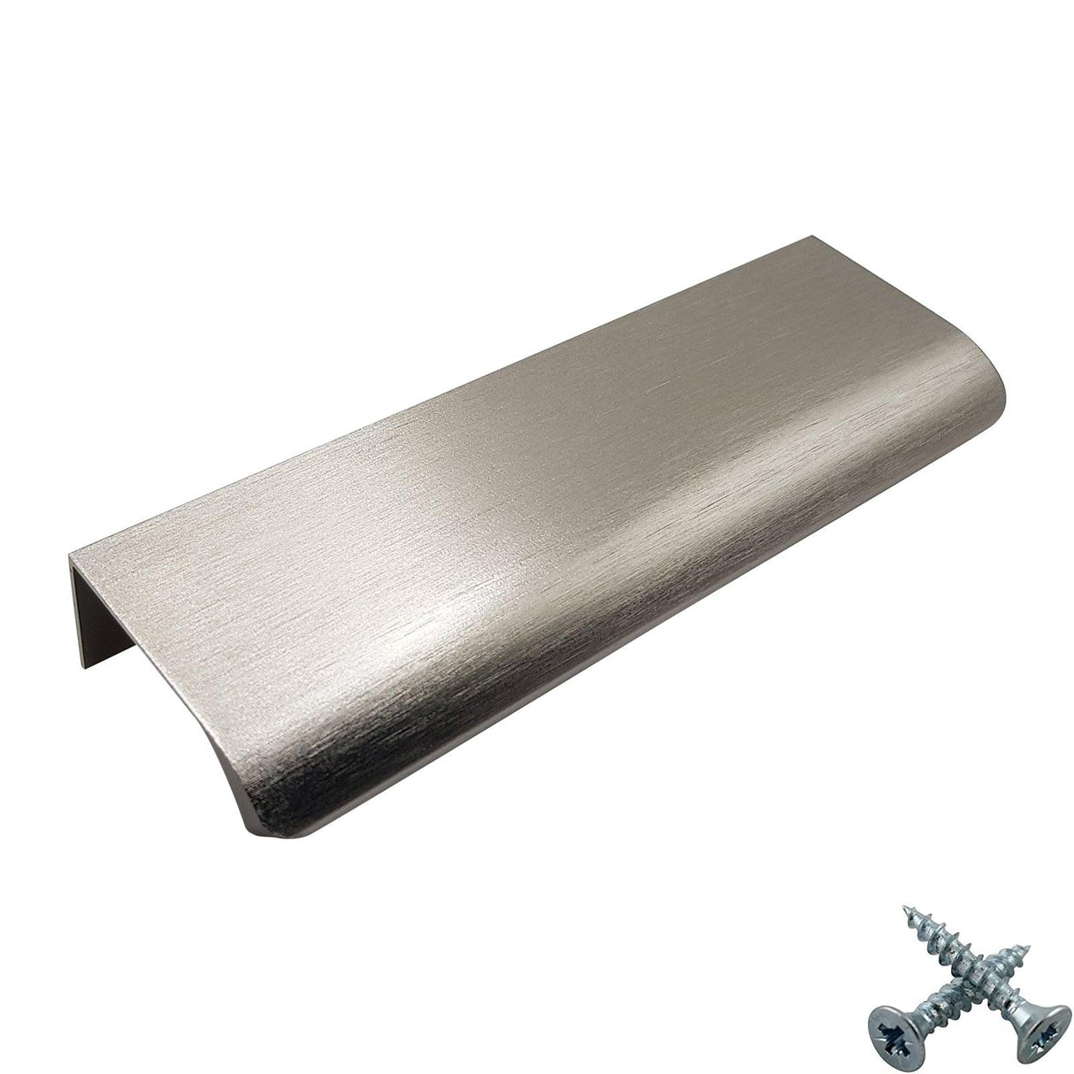 Brushed Inox Aluminium Cabinet Handle β Modern Cupboard, Drawer & Door Pull (Pack of 10)