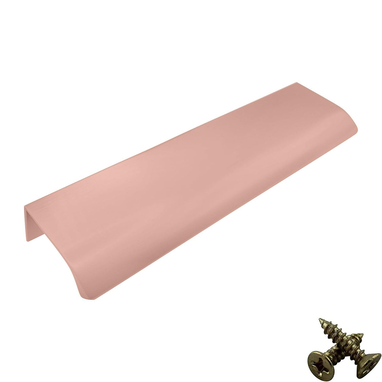 Rose Gold Aluminium Cabinet Handle β Modern Cupboard, Drawer & Door Pull (Pack of 10)