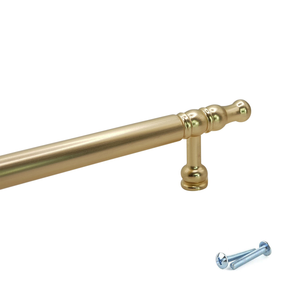 M4TEC Brushed Brass Decorative Bar Handle – VH7 Series (Traditional Cabinet & Drawer Handle)