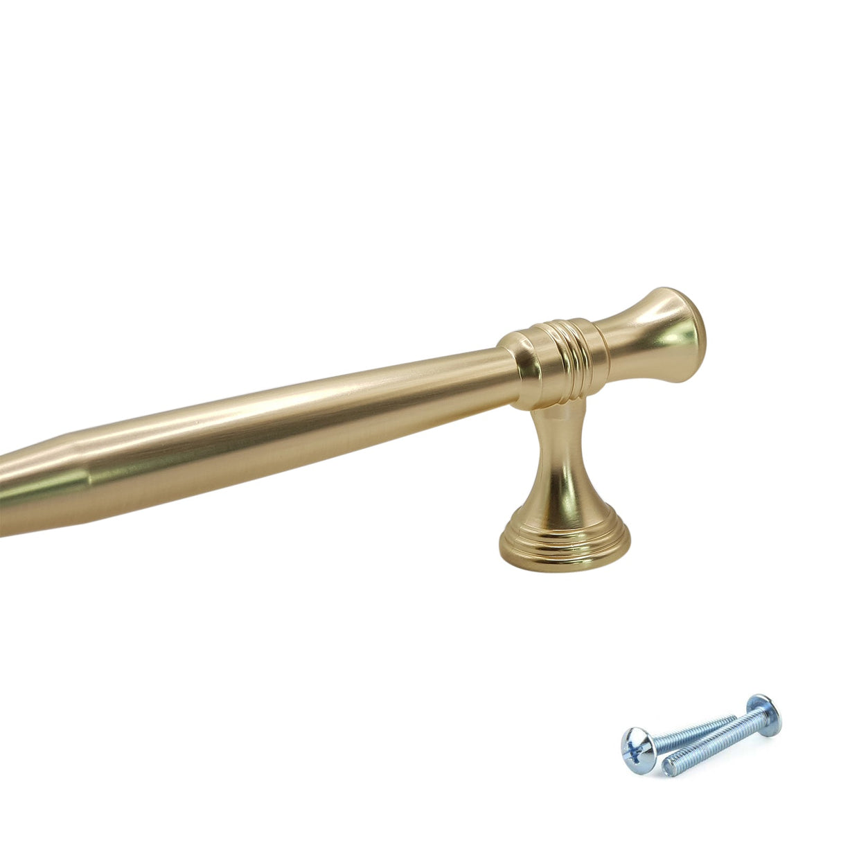 M4TEC Brushed Brass Decorative Bar Handle – VH8 Series (Traditional Cabinet & Drawer Handle)