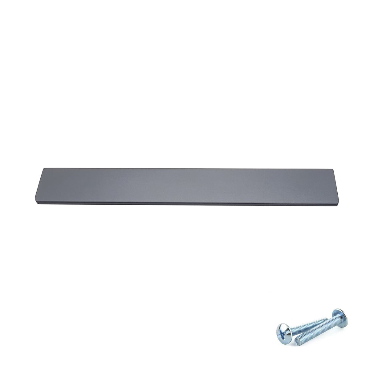 M4TEC Steel Grey Bar Pull Handle – Door, Drawer & Cupboard (VE8 Dalry Series, Multiple Sizes)