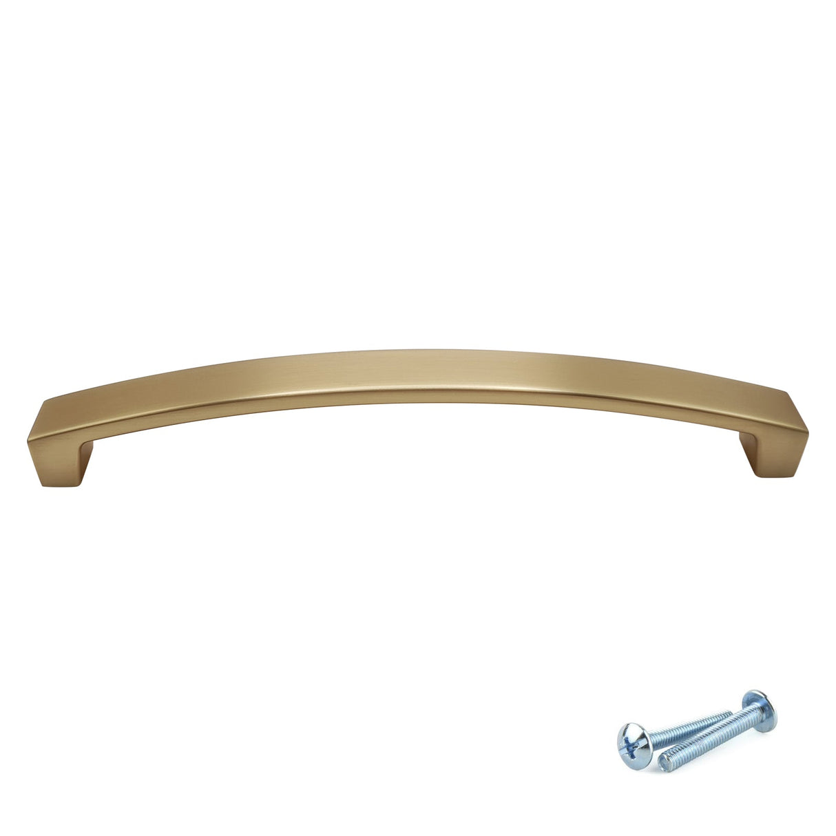 M4TEC Brushed Brass Bow Handle – Cabinet, Drawer & Cupboard Pull in 3 Sizes (VE9 Series)