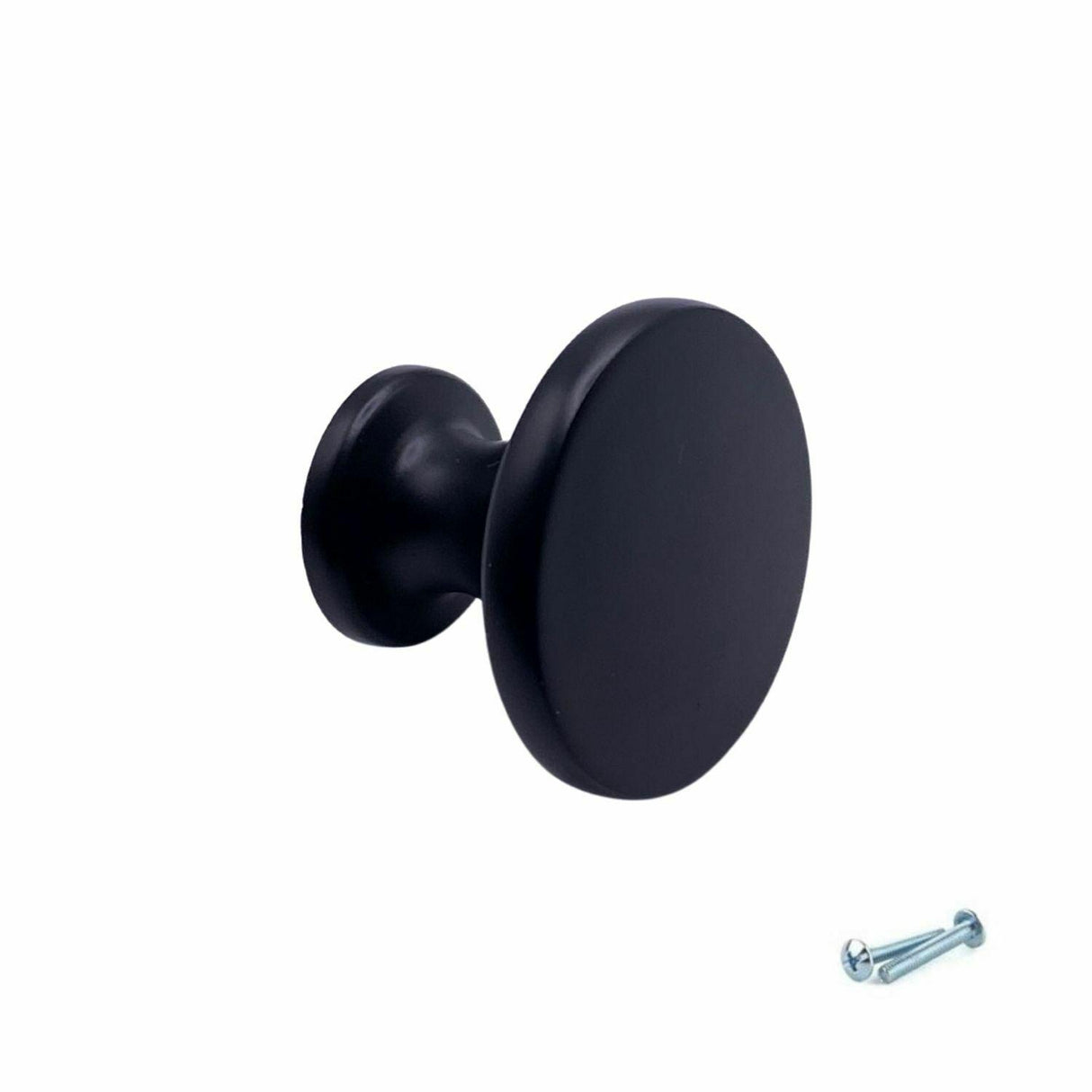 M4TEC Furniture Pull Knob Handle β Brass Brushed, Polished Chrome & Black Cabinet & Drawer Knob VD4B