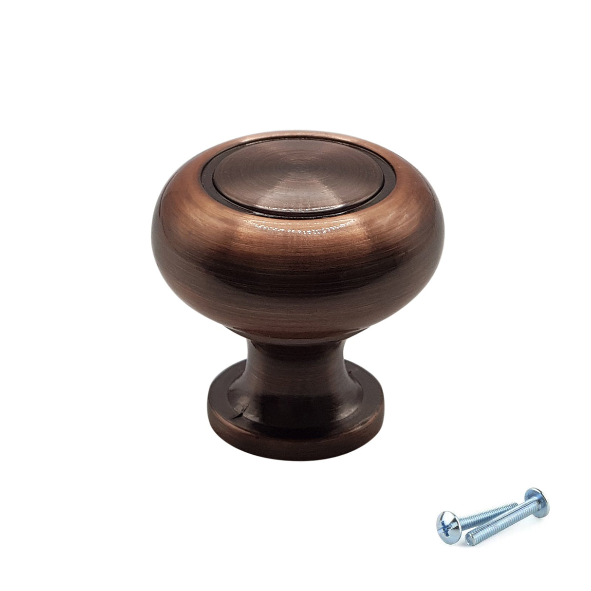 M4TEC Antique Copper Knob Handle – VH5 Series (30mm Cabinet, Drawer & Cupboard Knob)