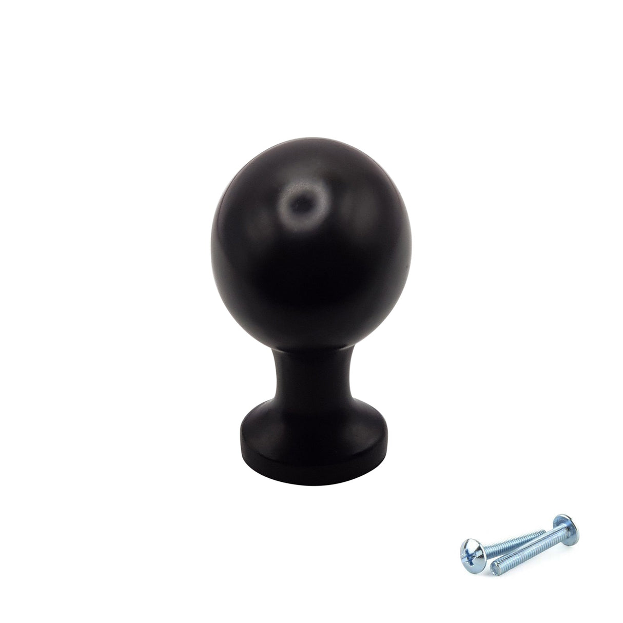M4TEC Black Oval Knob Handle – VG8 Series (36mm Cabinet, Drawer & Cupboard Knob)