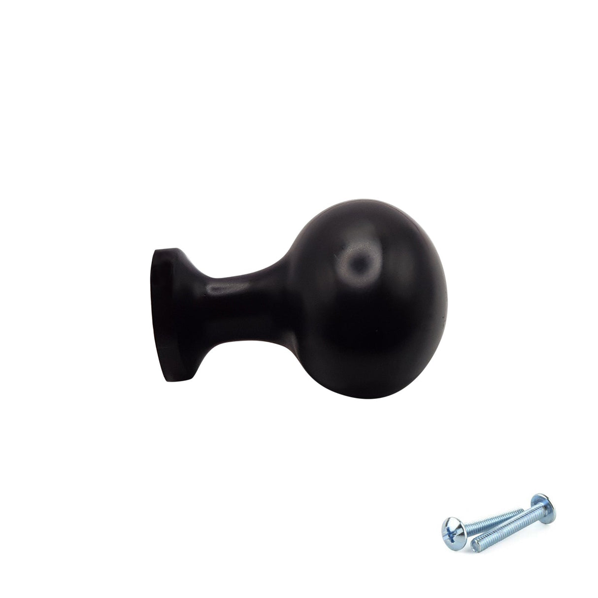 M4TEC Black Oval Knob Handle – VG8 Series (36mm Cabinet, Drawer & Cupboard Knob)
