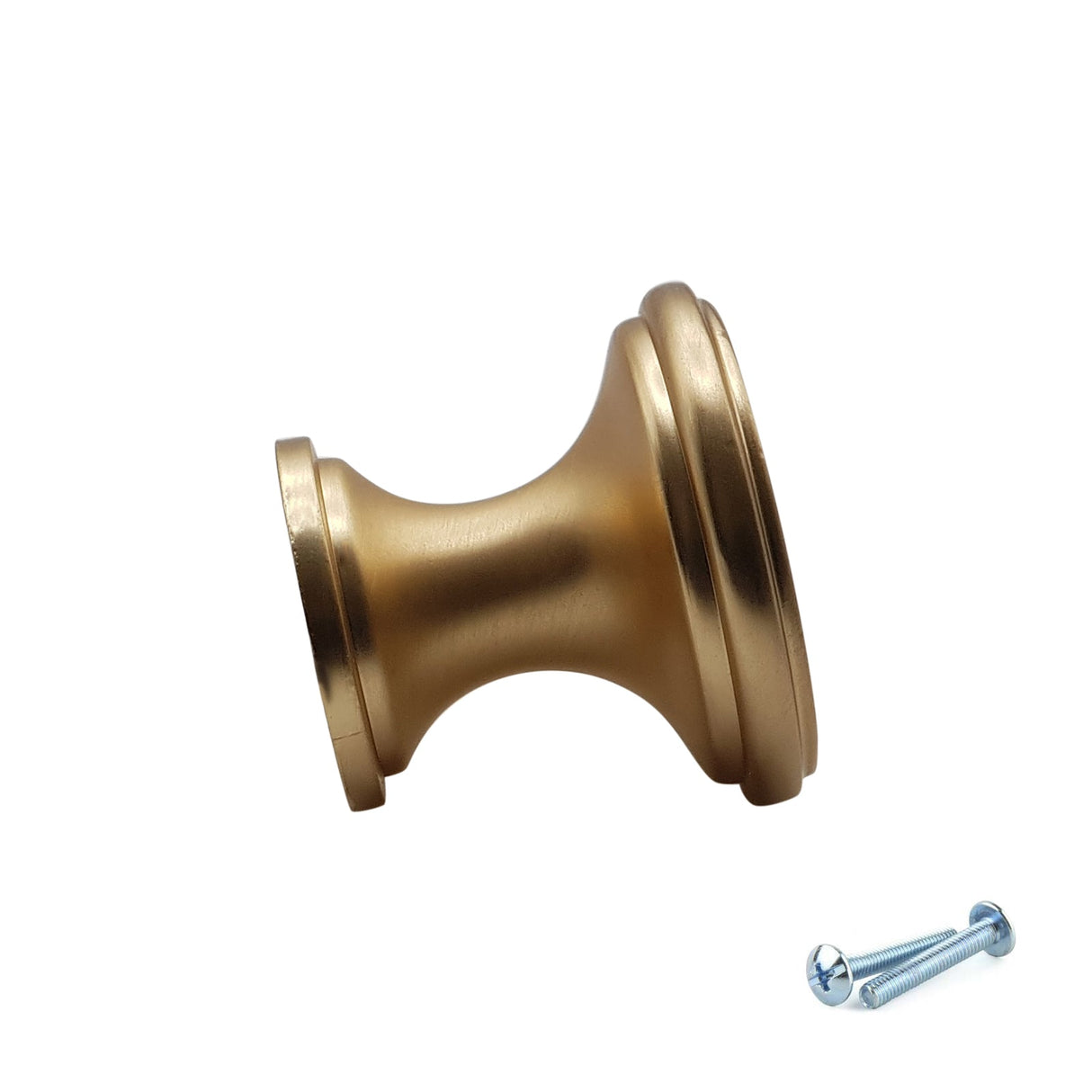 M4TEC Knob Handle Brushed Brass Doors, Drawers or Cupboards VG7 Series 25mm 10 pack
