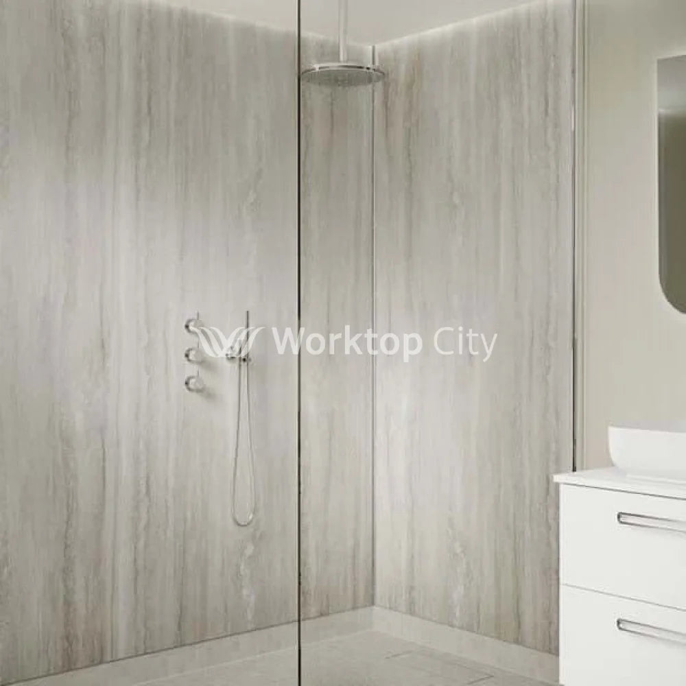 Multipanel Linda Contemporary Collection Jupiter Silver (3458) - Shower/Bathroom Wall Panels