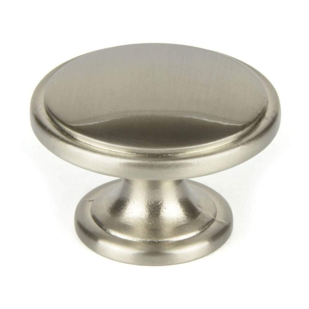 M4TEC Gillock F9 Brushed Nickel Cupboard Knob β 38mm Cabinet, Drawer & Door Handle