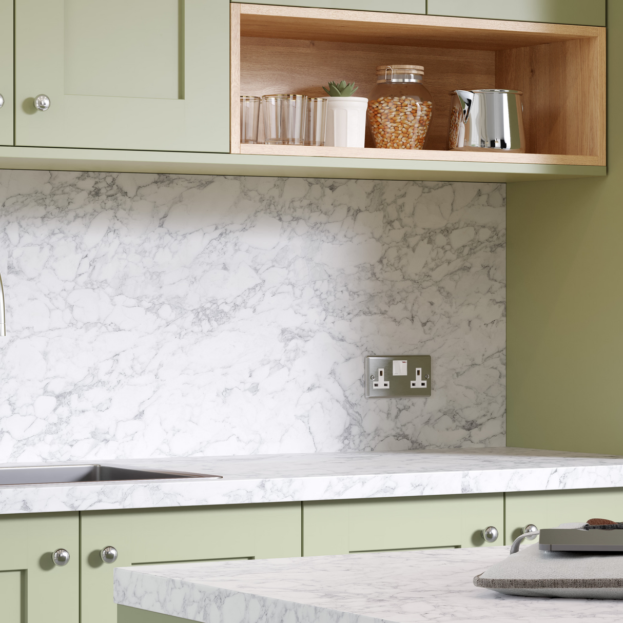 Bushboard Options Torrano Kitchen Worktops (Satin Finish)