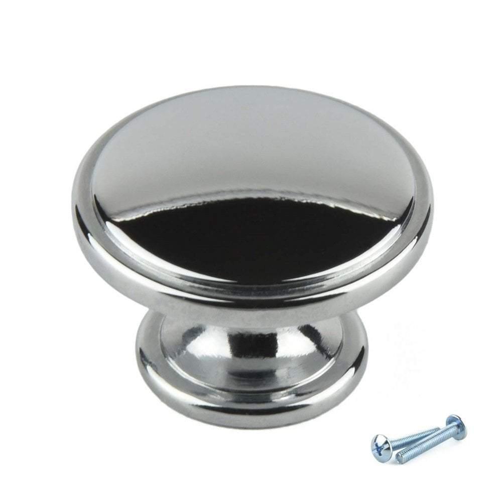 Polished Chrome Cupboard Knob Handle β M4TEC Braemar E3
