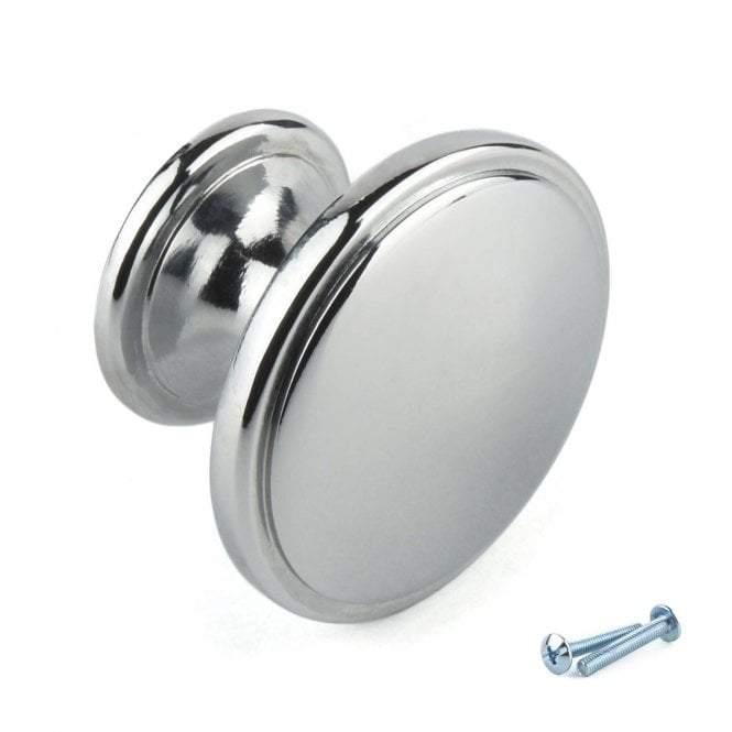 Polished Chrome Cupboard Knob Handle β M4TEC Braemar E3