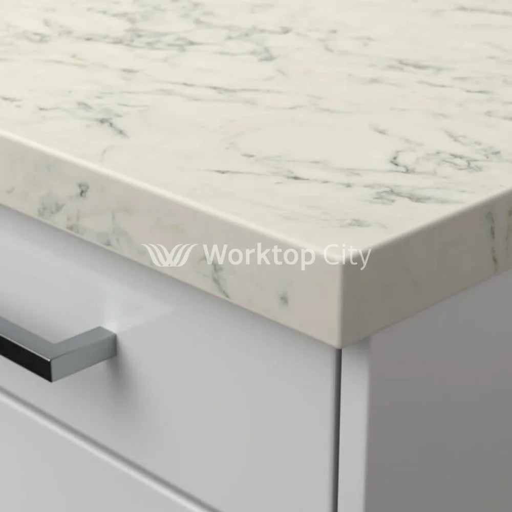 Senses Laminate Kitchen Worktops Athenian Marble Square Edge Matte Finish 3mtr Worktop - 3000mmx600mmx38mm