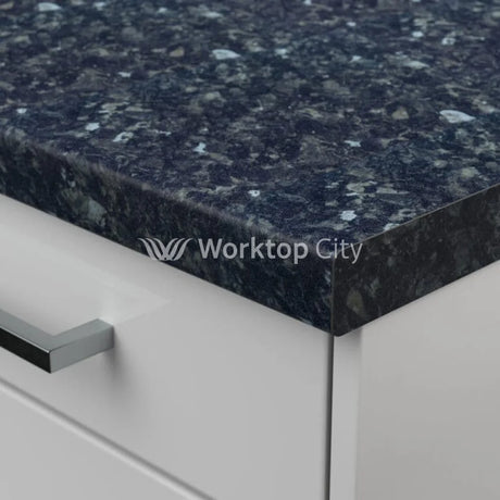 Senses Laminate Kitchen Worktops Black Granite Round (Postformed) Edge Dogal Matt Finish