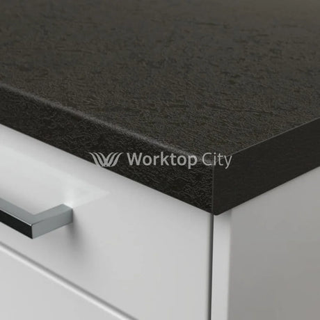 Senses Laminate Kitchen Worktops Black Rock Round (Postformed) Edge Rock Matt Finish