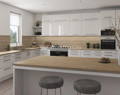 Senses Laminate Kitchen Worktops Caledonian Grey Oak Round (Postformed) Edge Kavir Matt Finish