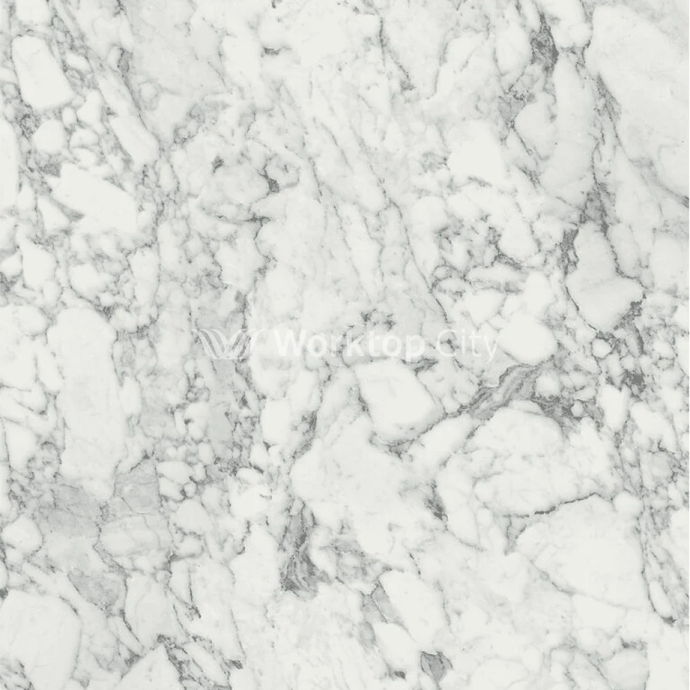 Senses Laminate Kitchen Worktops Carrara Marble Round (Postformed) Edge Dogal Matt Finish 3mtr Worktop