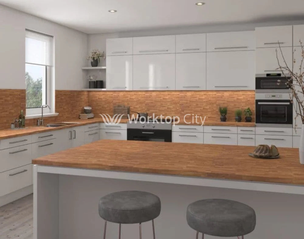 Senses Laminate Kitchen Worktops Colmar Oak Round (Postformed) Edge Dogal Matt Finish