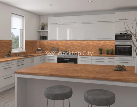 Senses Laminate Kitchen Worktops Colmar Oak Round (Postformed) Edge Dogal Matt Finish