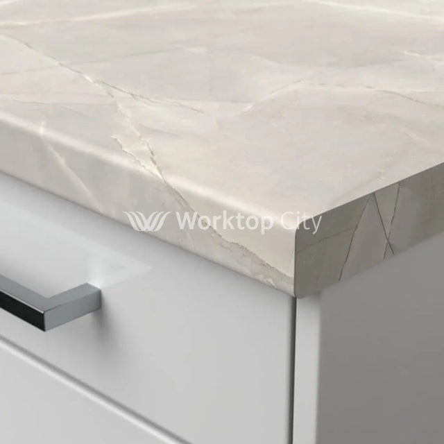 Senses Laminate Kitchen Worktops Colorado Marble Round (Postformed) Edge Matte Finish 3mtr Worktop - 3050mmx600mmx38mm