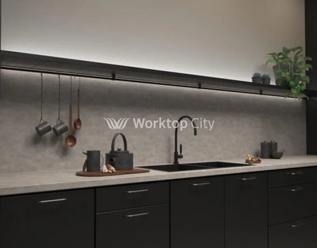Senses Laminate Kitchen Worktops District Stone Round (Postformed) Edge Urban Matt Finish