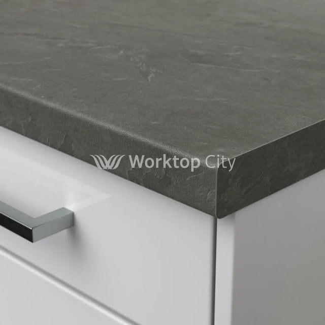 Senses Laminate Kitchen Worktops Grey Lunar Slate Round (Postformed) Edge Italian Stone Matt Finish
