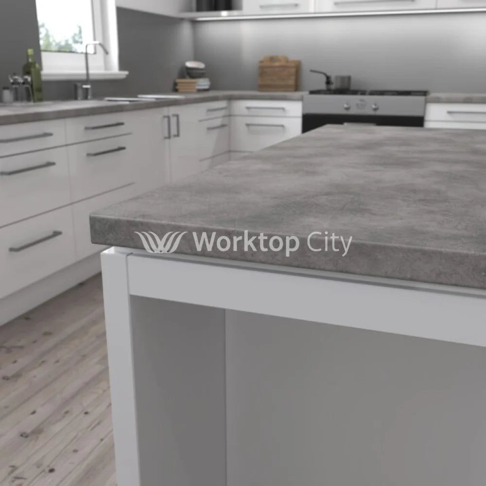Senses Laminate Kitchen Worktops Industrial Concrete Round (Postformed) Edge Urban Matt Finish