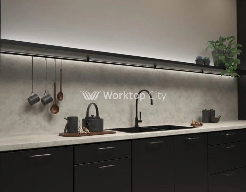 Senses Laminate Kitchen Worktops Misty Sky Round (Postformed) Edge Matte Finish