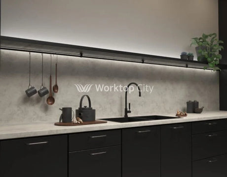 Senses Laminate Kitchen Worktops Misty Sky Round (Postformed) Edge Matte Finish