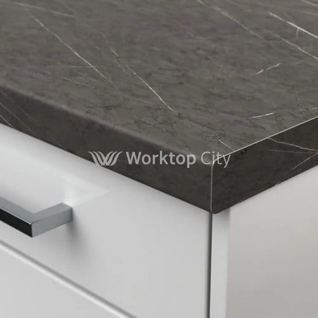 Senses Laminate Kitchen Worktops Pietra Grey Marble Round (Postformed) Edge Matte Finish 3mtr Worktop