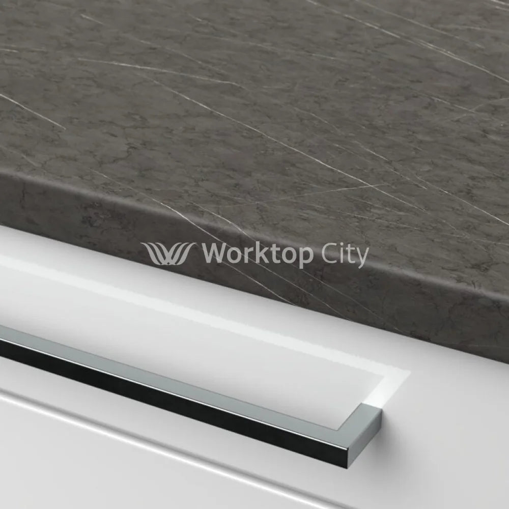 Senses Laminate Kitchen Worktops Pietra Grey Marble Round (Postformed) Edge Matte Finish