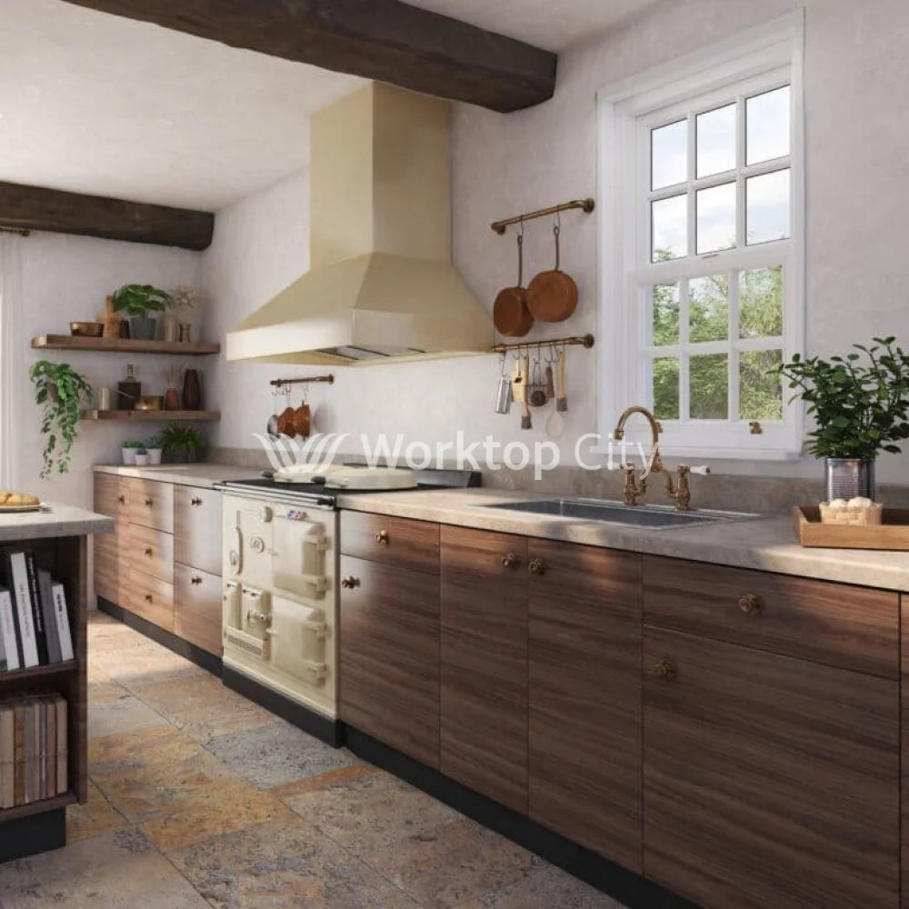 Senses Laminate Kitchen Worktops Salto Rock Round (Postformed) Edge Italian Stone Matt Finish