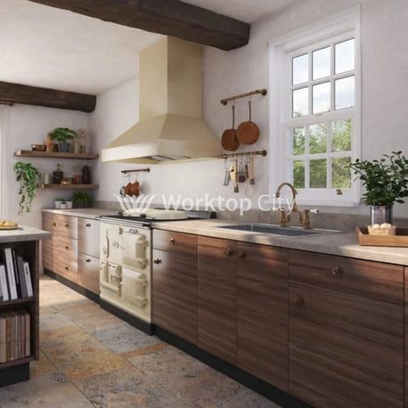 Senses Laminate Kitchen Worktops Salto Rock Round (Postformed) Edge Italian Stone Matt Finish