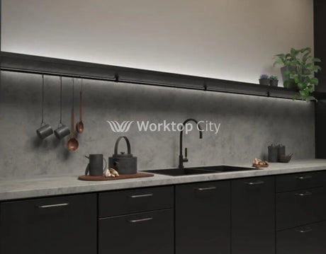 Senses Laminate Kitchen Worktops Stormy Sky Round (Postformed) Edge Matte Finish