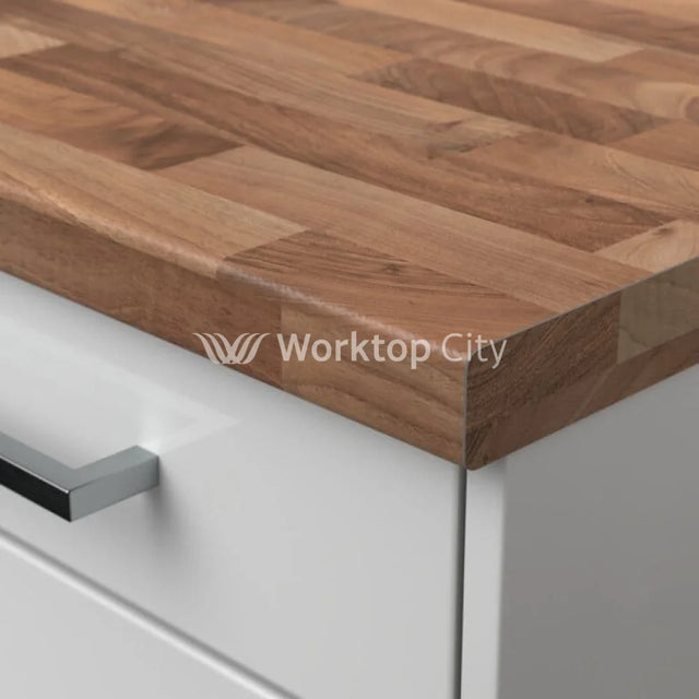 Senses Laminate Kitchen Worktops Walnut Butcher Block Round (Postformed) Edge Dogal Matt Finish