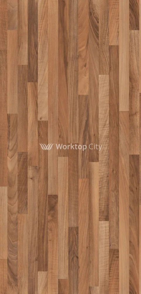 Senses Laminate Kitchen Worktops Walnut Butcher Block Round (Postformed) Edge Dogal Matt Finish 3mtr Worktop