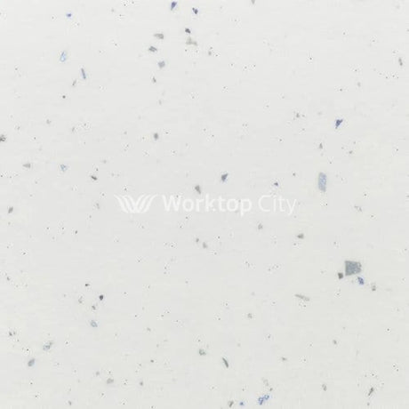 Senses Laminate Kitchen Worktops White Fleck Round (Postformed) Edge Matte Finish 3mtr Worktop - 3050mmx600mmx38mm