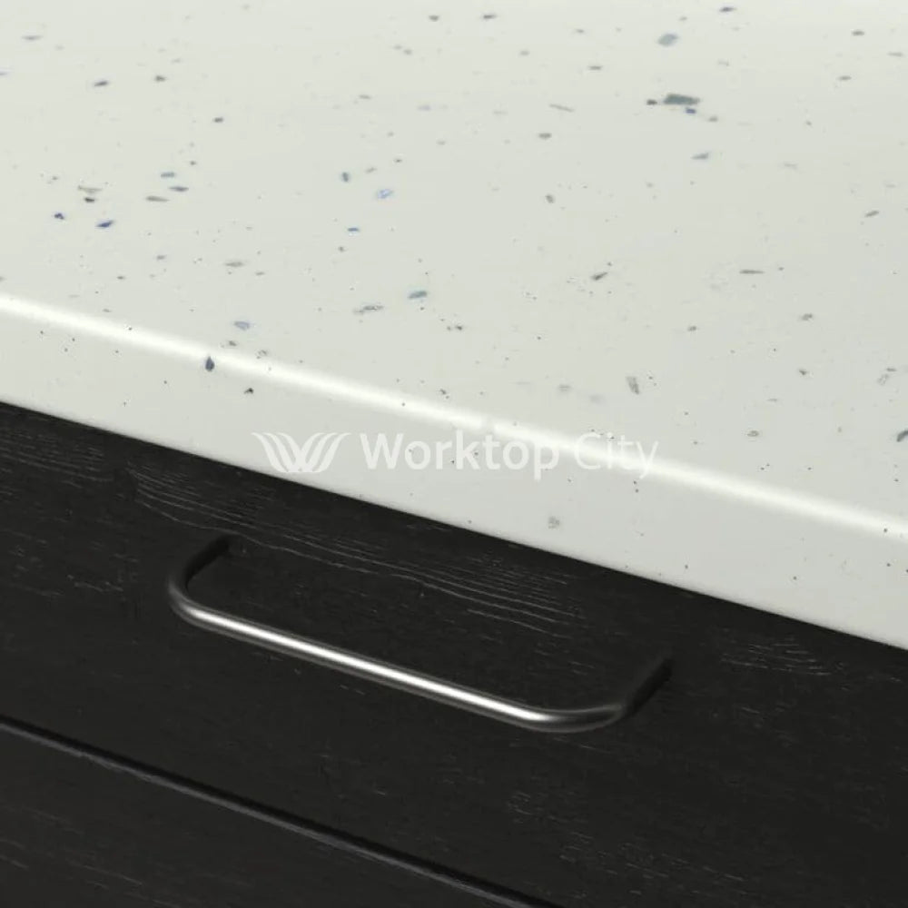 Senses Laminate Kitchen Worktops White Fleck Round (Postformed) Edge Matte Finish