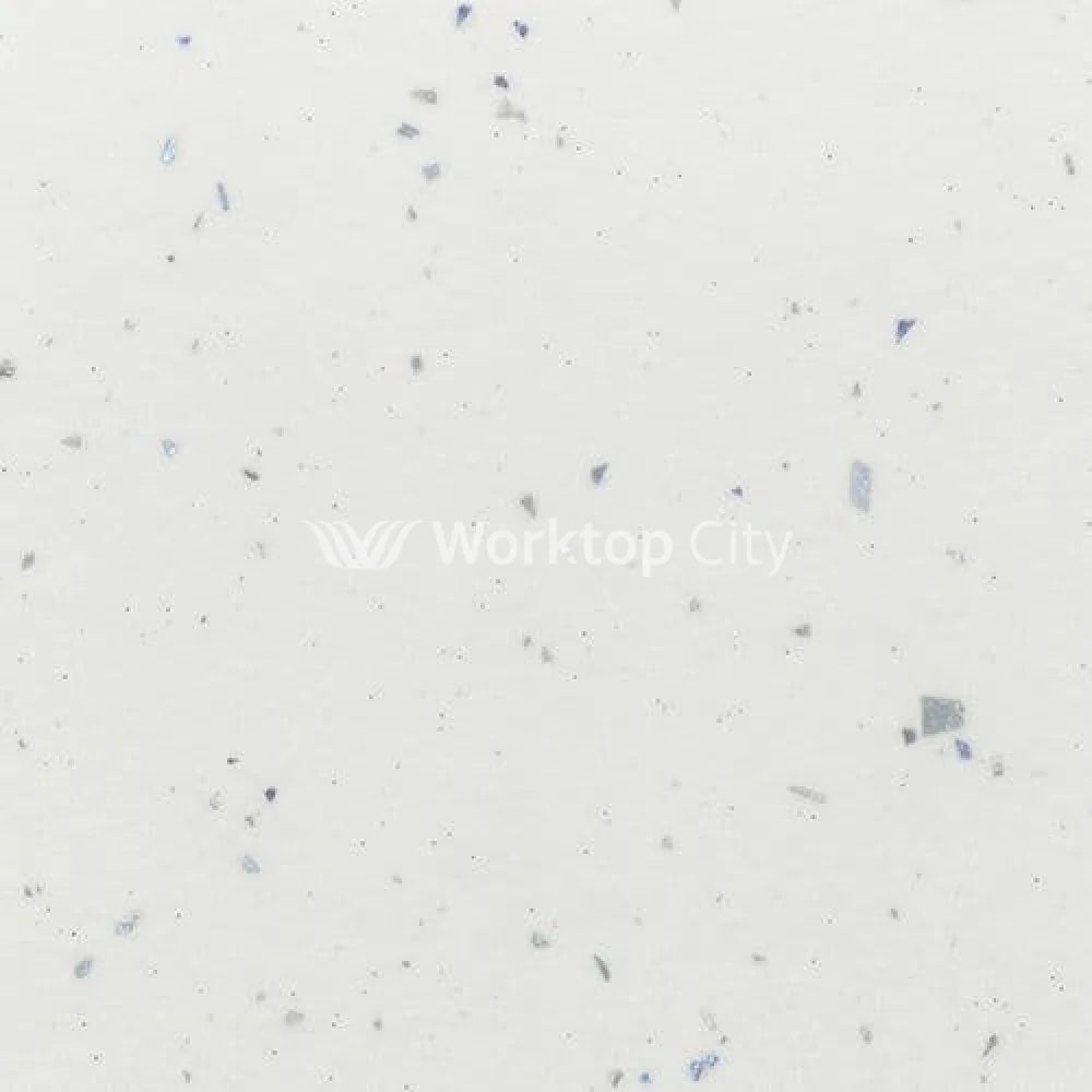 Senses Laminate Kitchen Worktops White Fleck Square Edge Matte Finish 3mtr Worktop - 3000mmx600mmx38mm