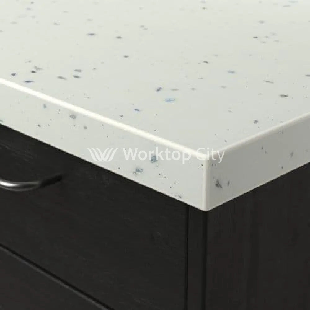 Senses Laminate Kitchen Worktops White Fleck Square Edge Matte Finish