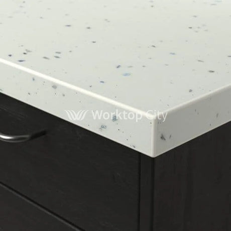 Senses Laminate Kitchen Worktops White Fleck Square Edge Matte Finish