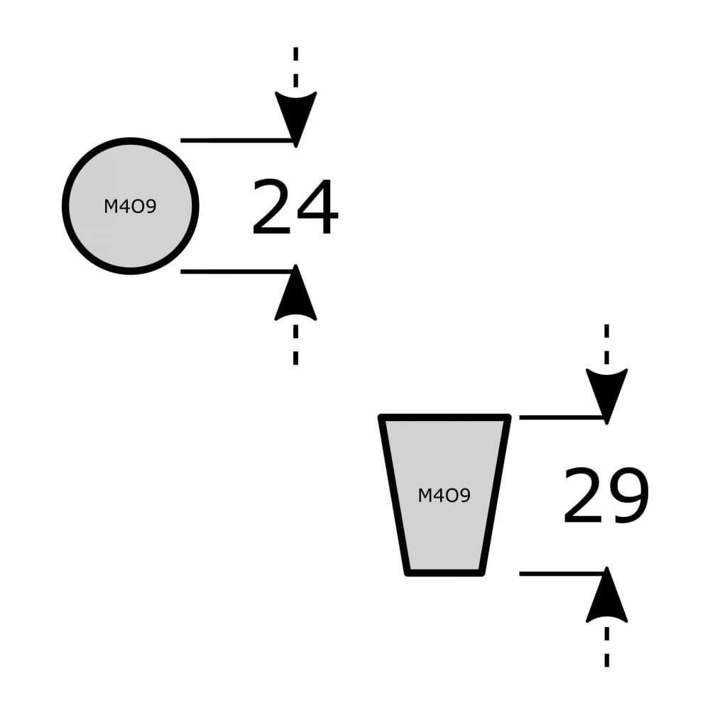Stainless Steel Cupboard Knob Cabinet Handle M4TEC Tyndrum O9