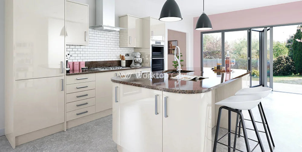 Vogue Slab Cashmere Gloss- Replacement Kitchen Doors SAMPLE PRODUCTS