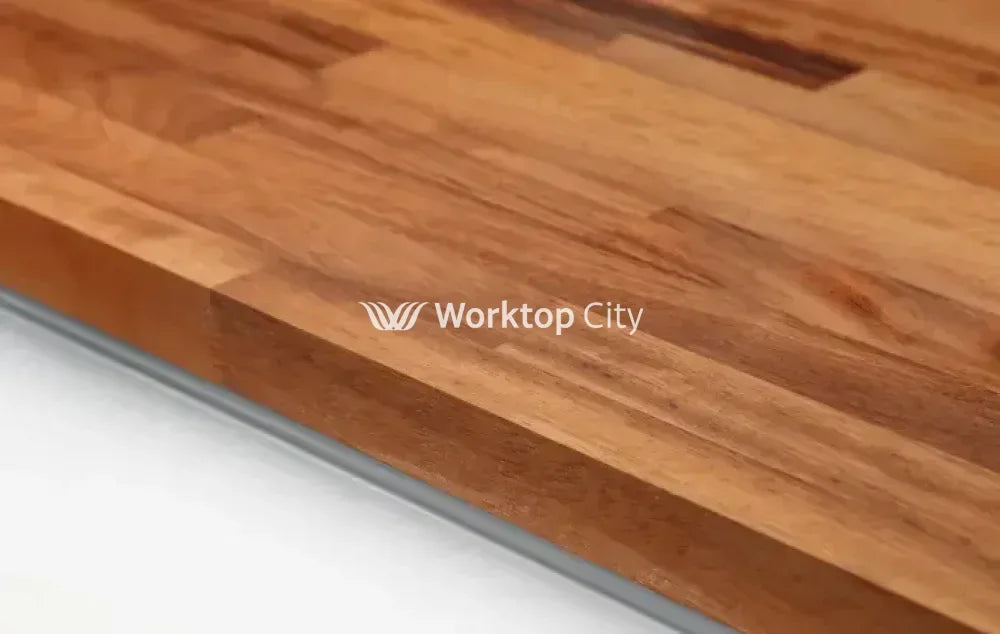 WTC Elegance Solid Iroko Real Wood Kitchen Upstand