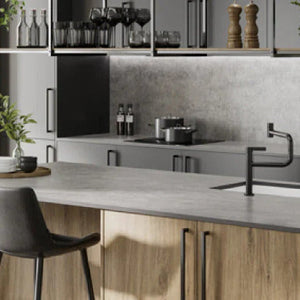 Wilsonart Zenith Marbre Veneto Compact Laminate Kitchen Worktops (Whit ...